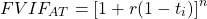 $$FVIF_{AT} = [1+ r(1-t_i)]^n $$